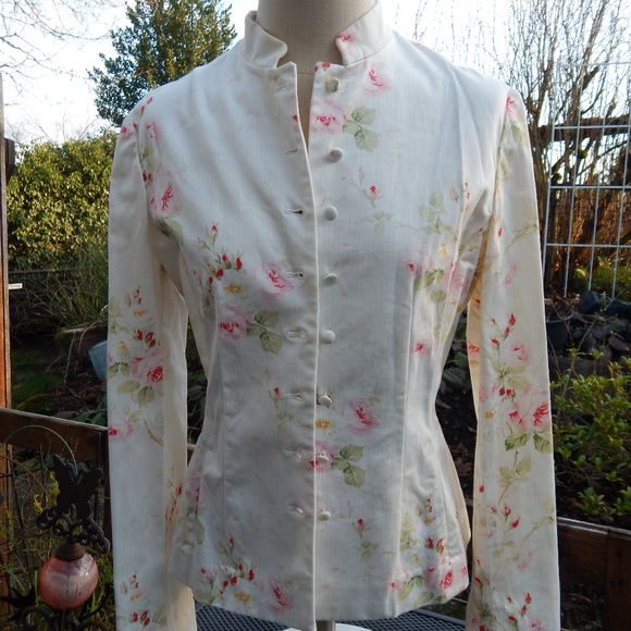 Lauren Ralph Lauren Jackets & Blazers - Ralph Lauren Blazer Floral Spring Jacket Roses